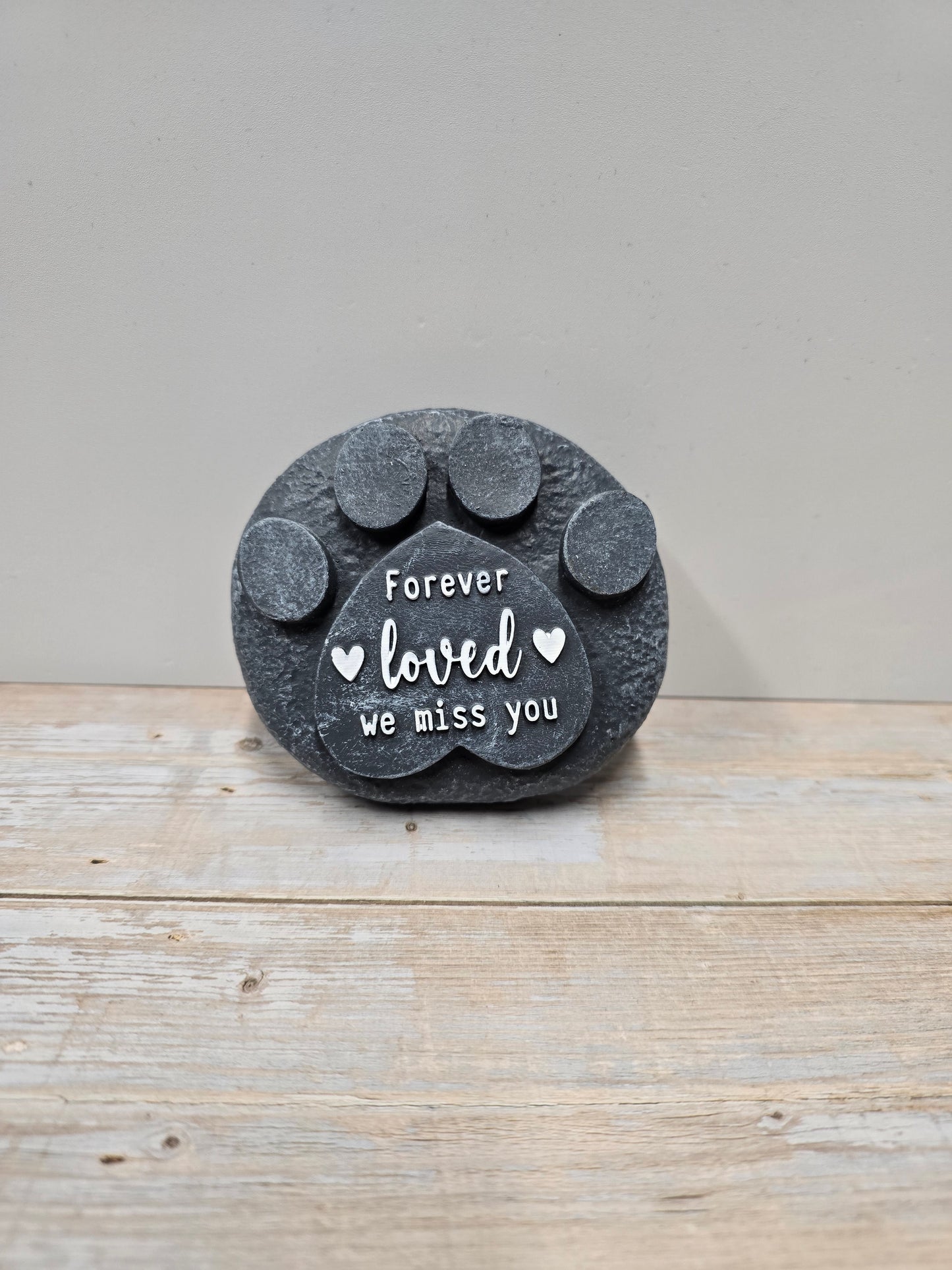 Pet Paw Memorial plaque