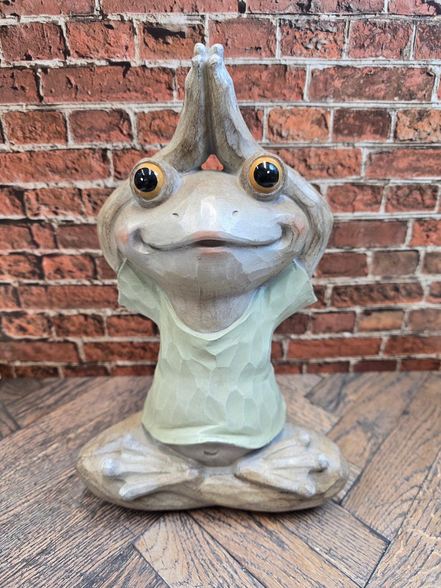 Yoga Frog Figurine