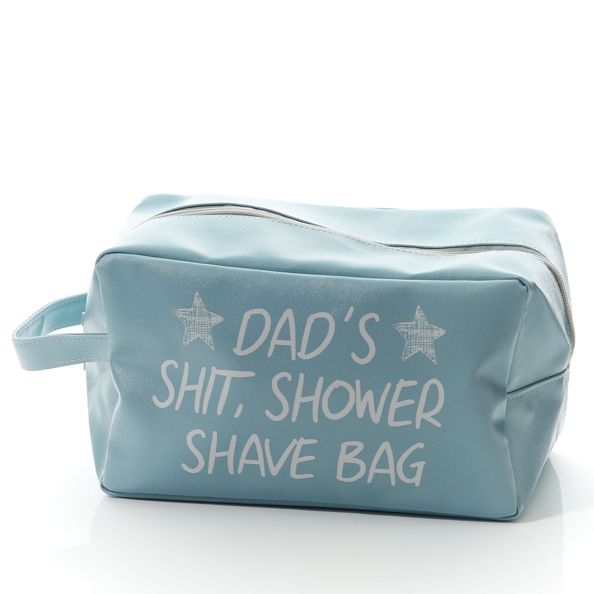 "Dads shit shower shave" toiletry bag