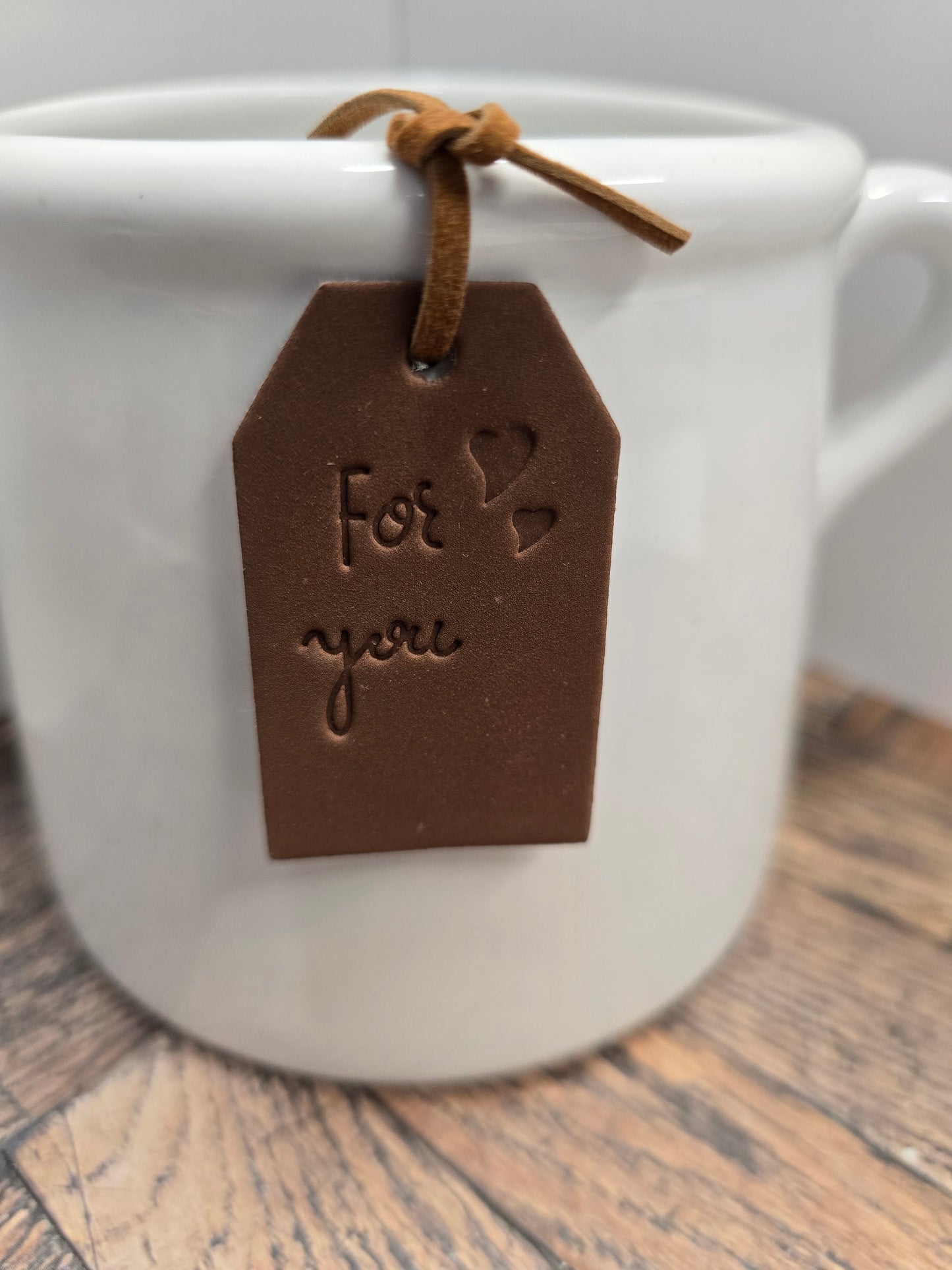"For you" white ceramic pot