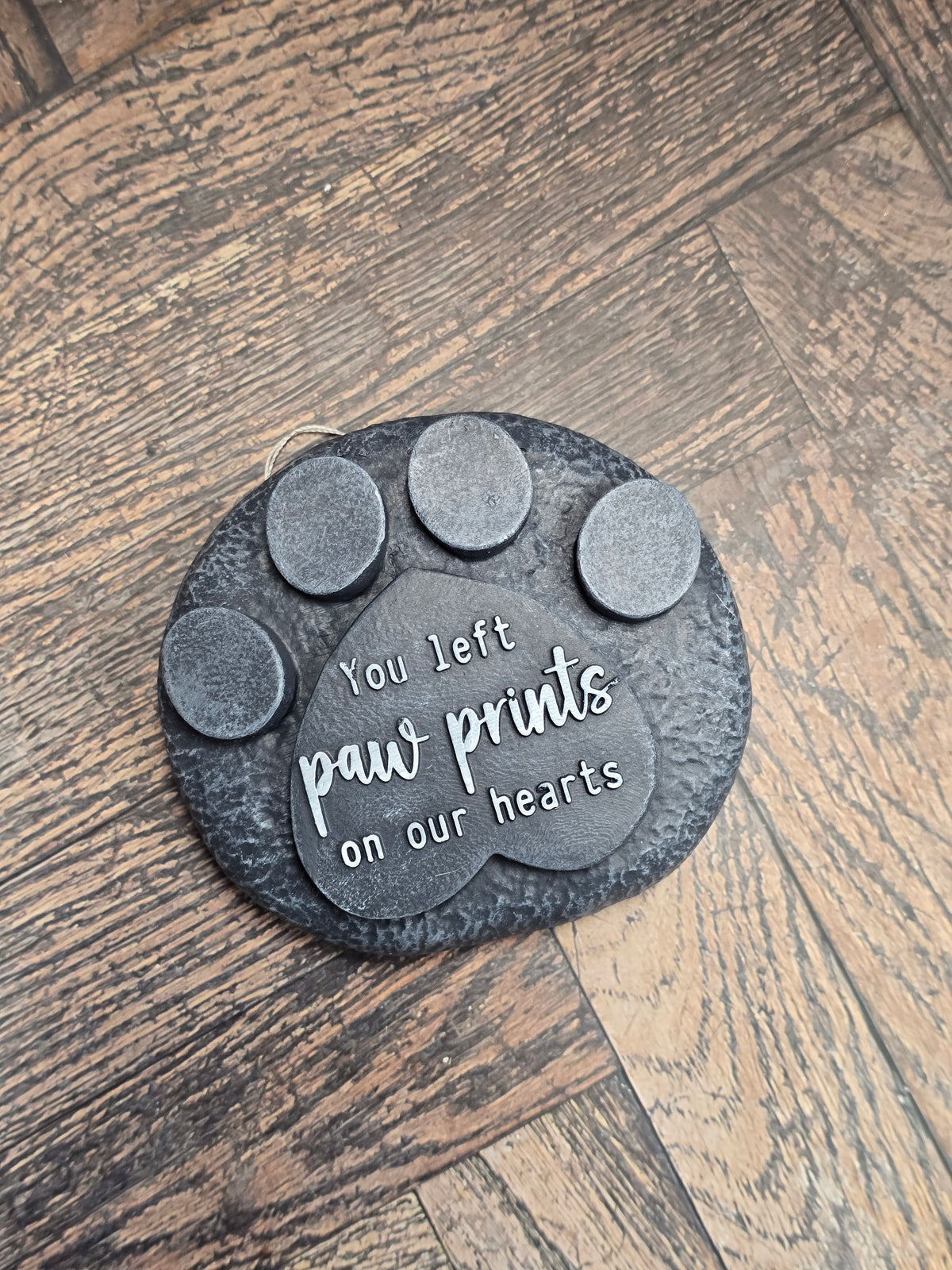 Pet Memorial Paw Print | Dog & Cat Bereavement Grave Marker & Garden Plaque |Memorial Keepsake/Gift