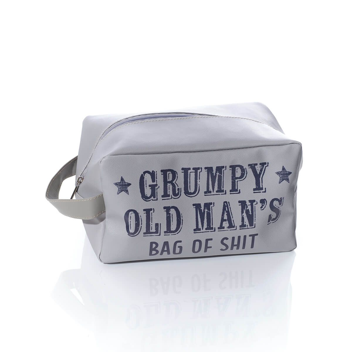 "Grumpy old man's bag of shit" toiletry bag