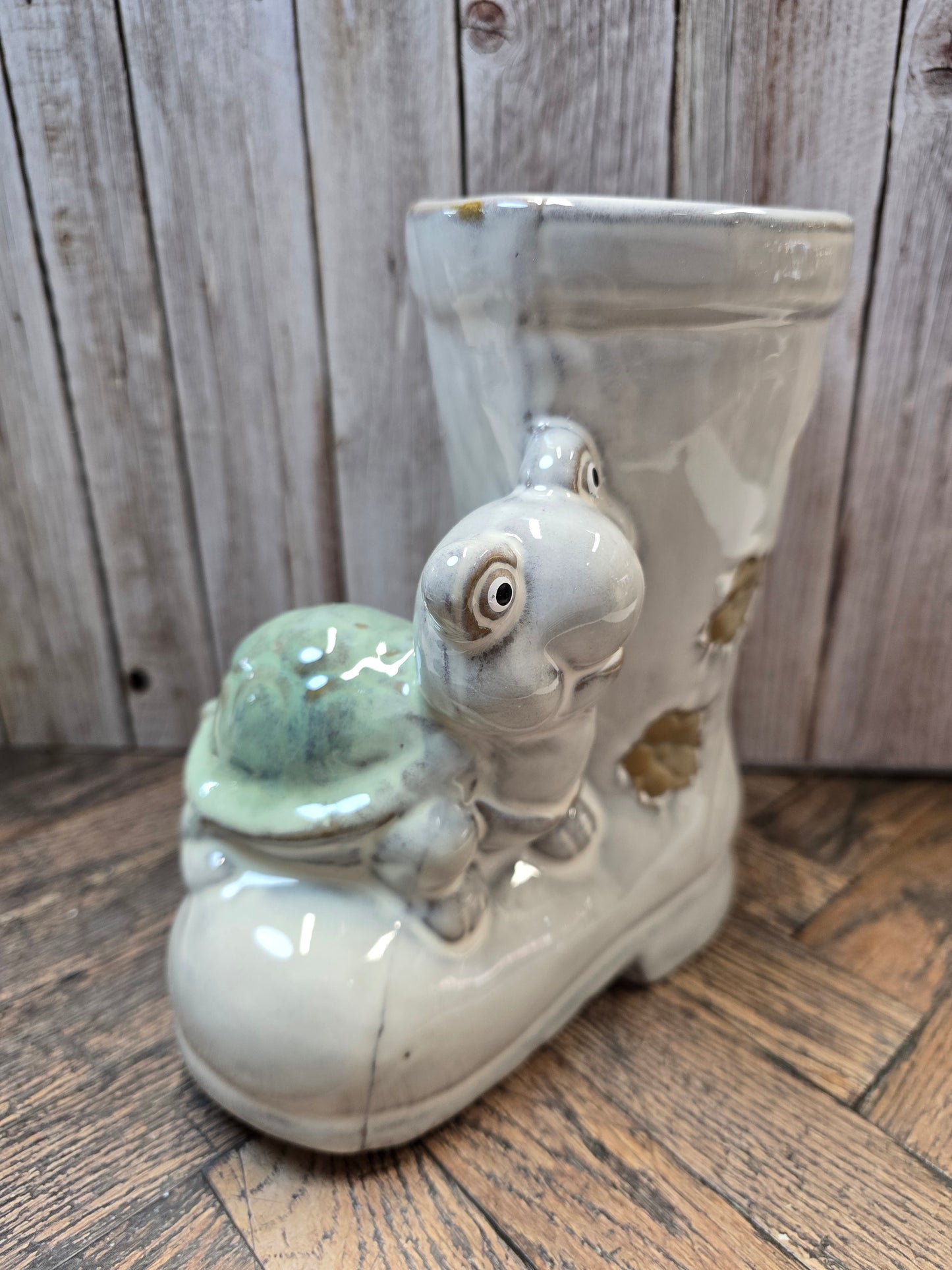 Tortoise Ceramic Wellie Boot