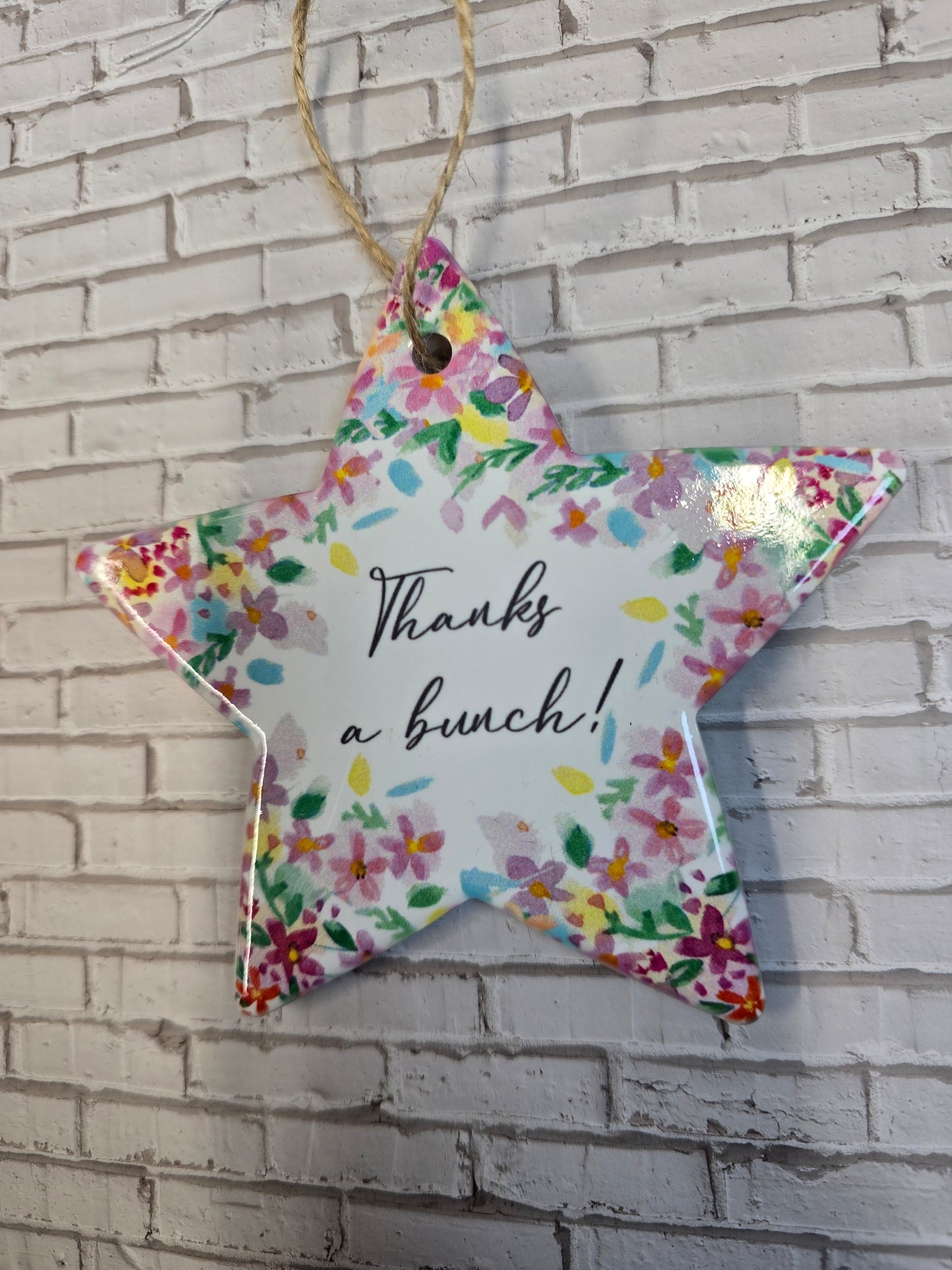 "Thanks a Bunch" Ceramic Star