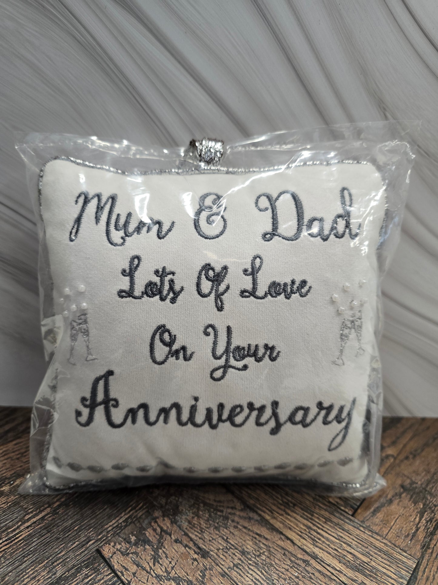 Mum & Dad Anniversary mini pillow