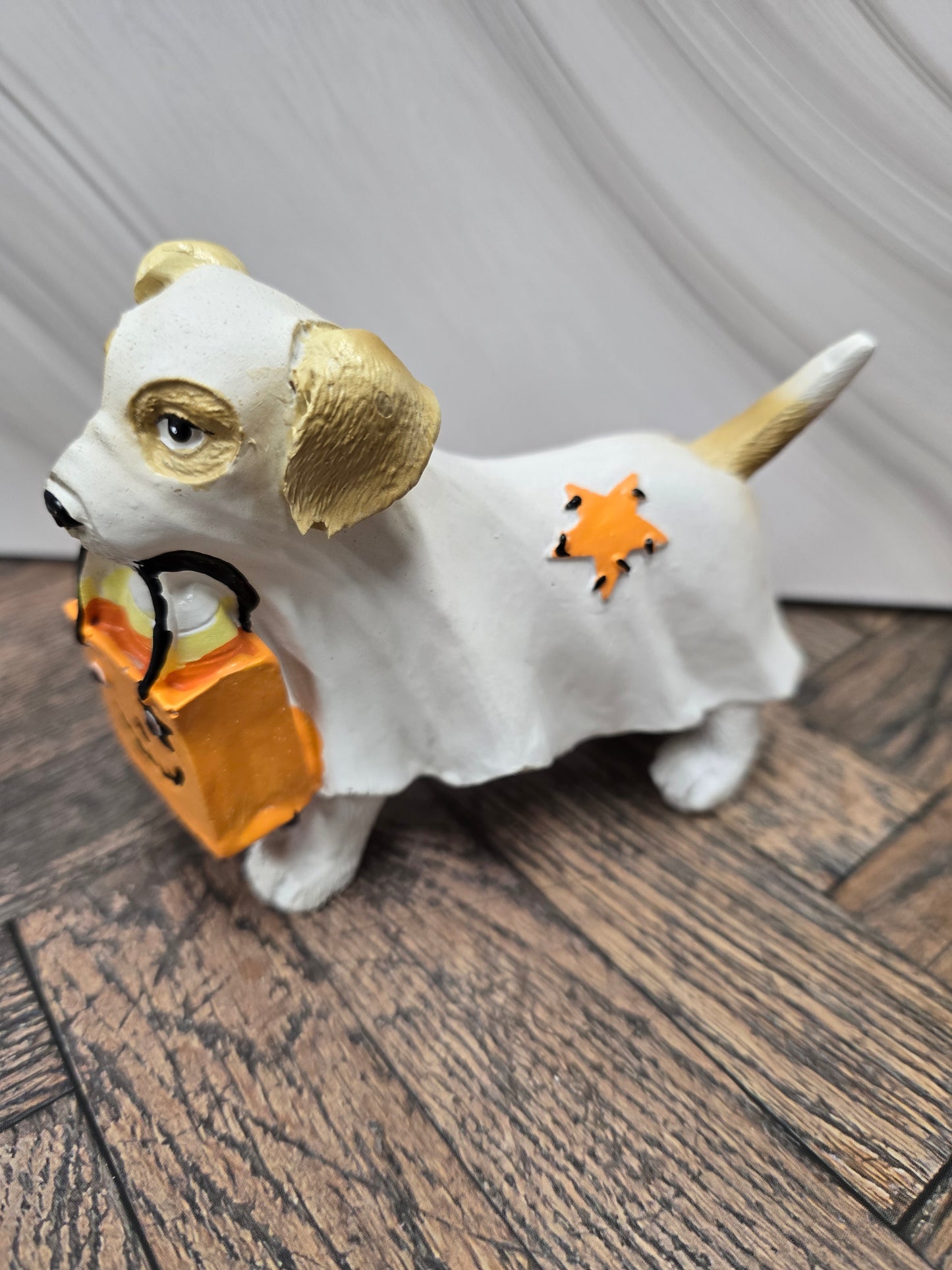 Halloween Ghost Dog Figurine Decor