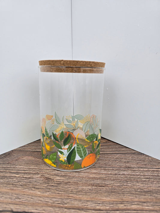 Citrus Print Canisters