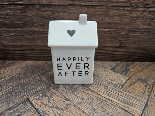 "Happily ever after" Ceramic house