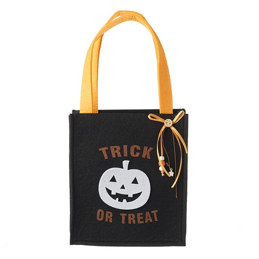 Trick or Treat" Felt Halloween Tote Bag