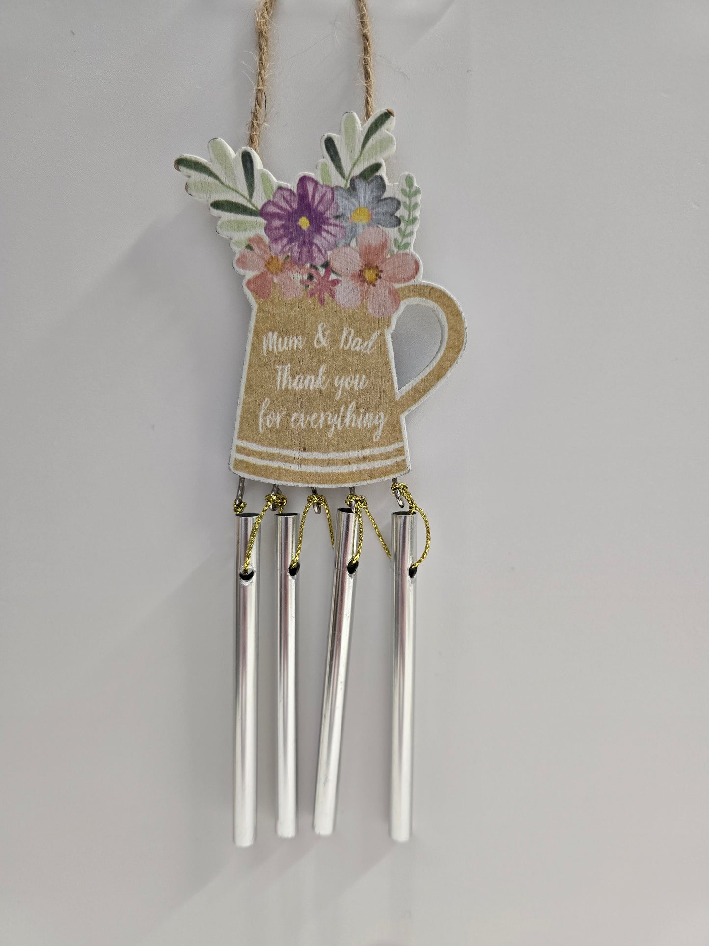 "Mum & Dad Thank you for everything " Windchime