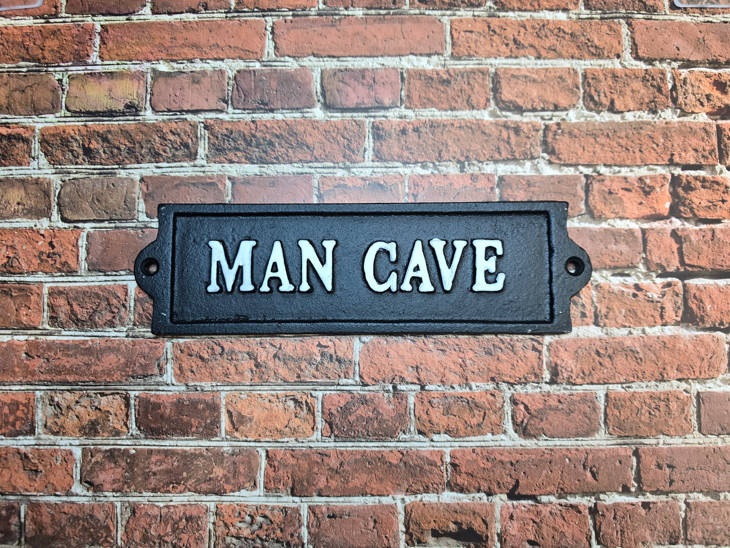 Cast Iron "Man Cave" Wall Sign