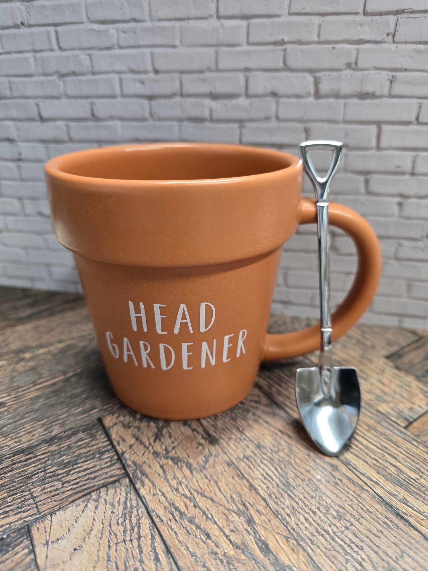 "Head Gardener" Novelty Cup and "Spade"spoon