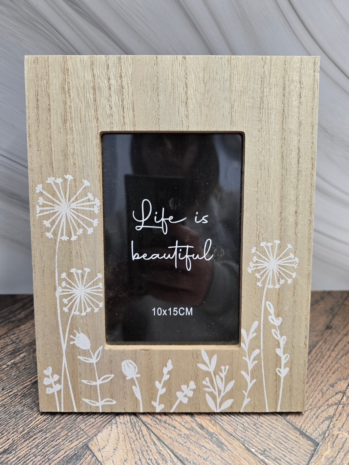 Meadow Flower Print Wooden Photo Frame