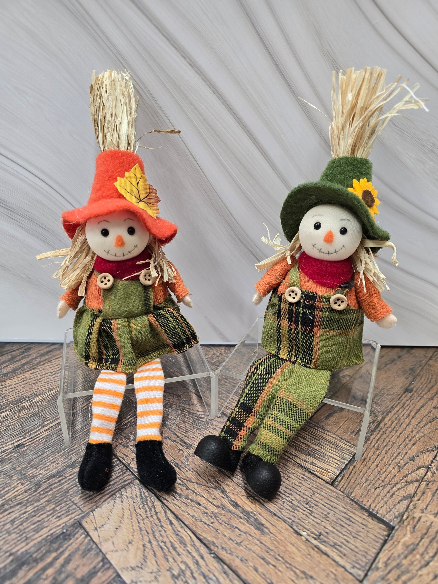 Plush Harvest Scarecrow Shelf Sitters