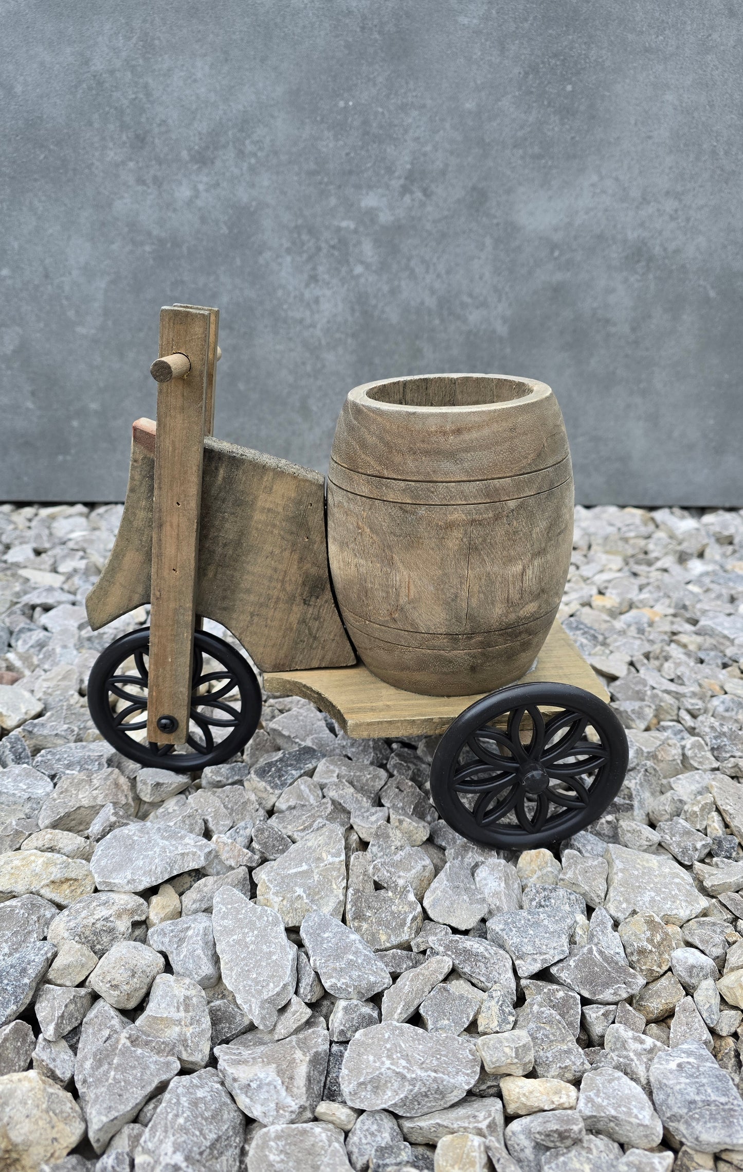 Tall Wooden Barrel Trike
