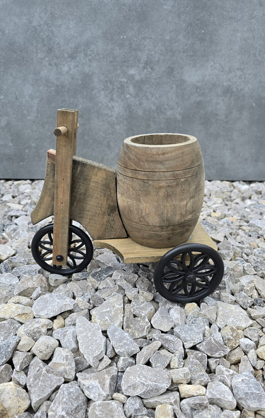 Tall Wooden Barrel Trike