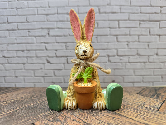 Jasper Rabbit with Plant
