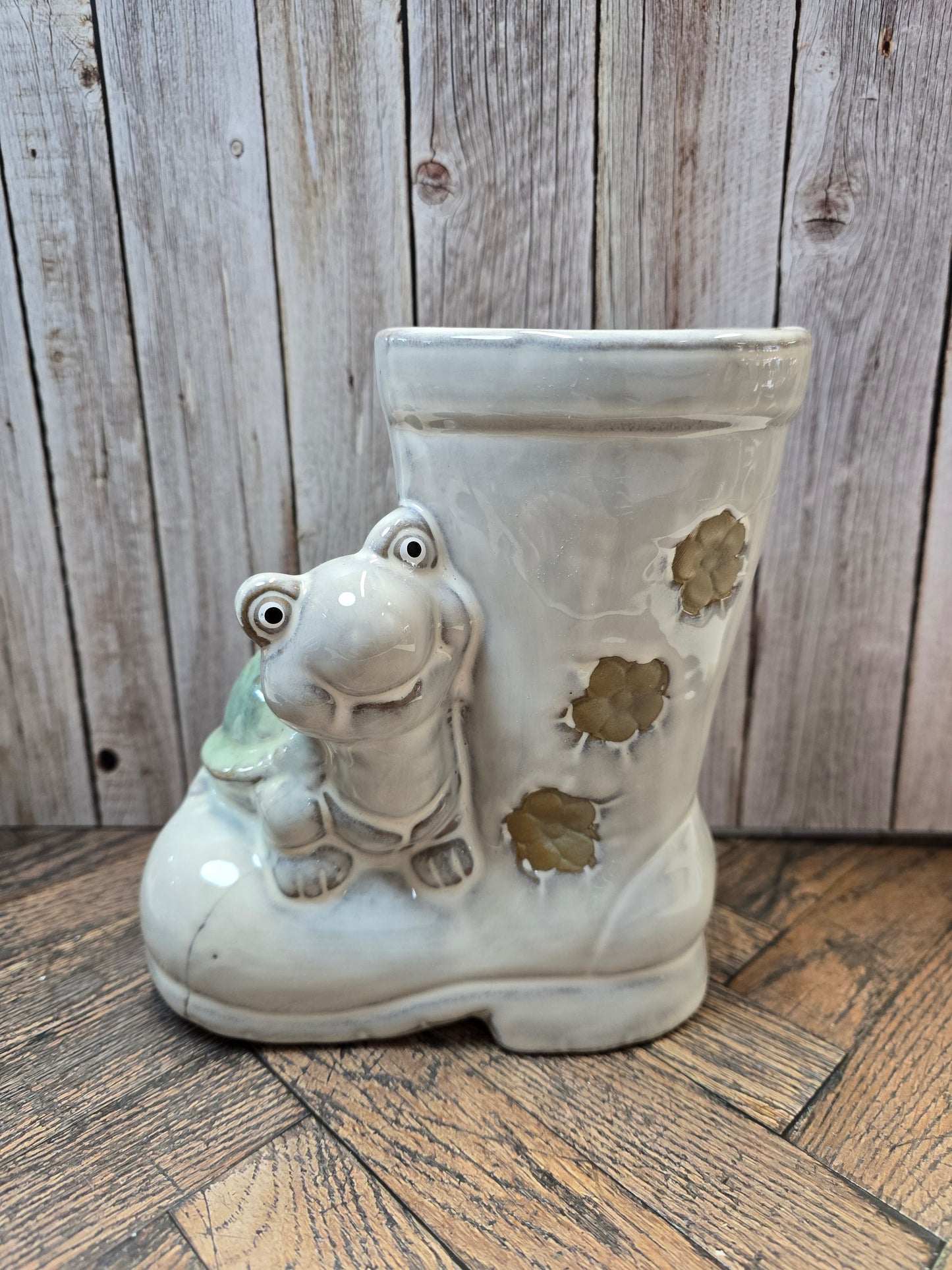 Tortoise Ceramic Wellie Boot