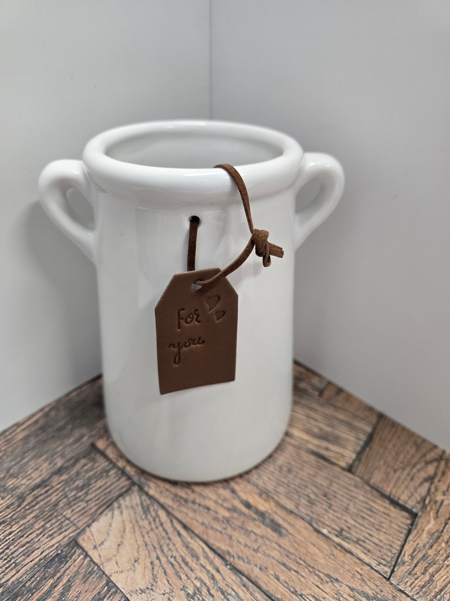 "For you" ceramic Vase/Utensil holder