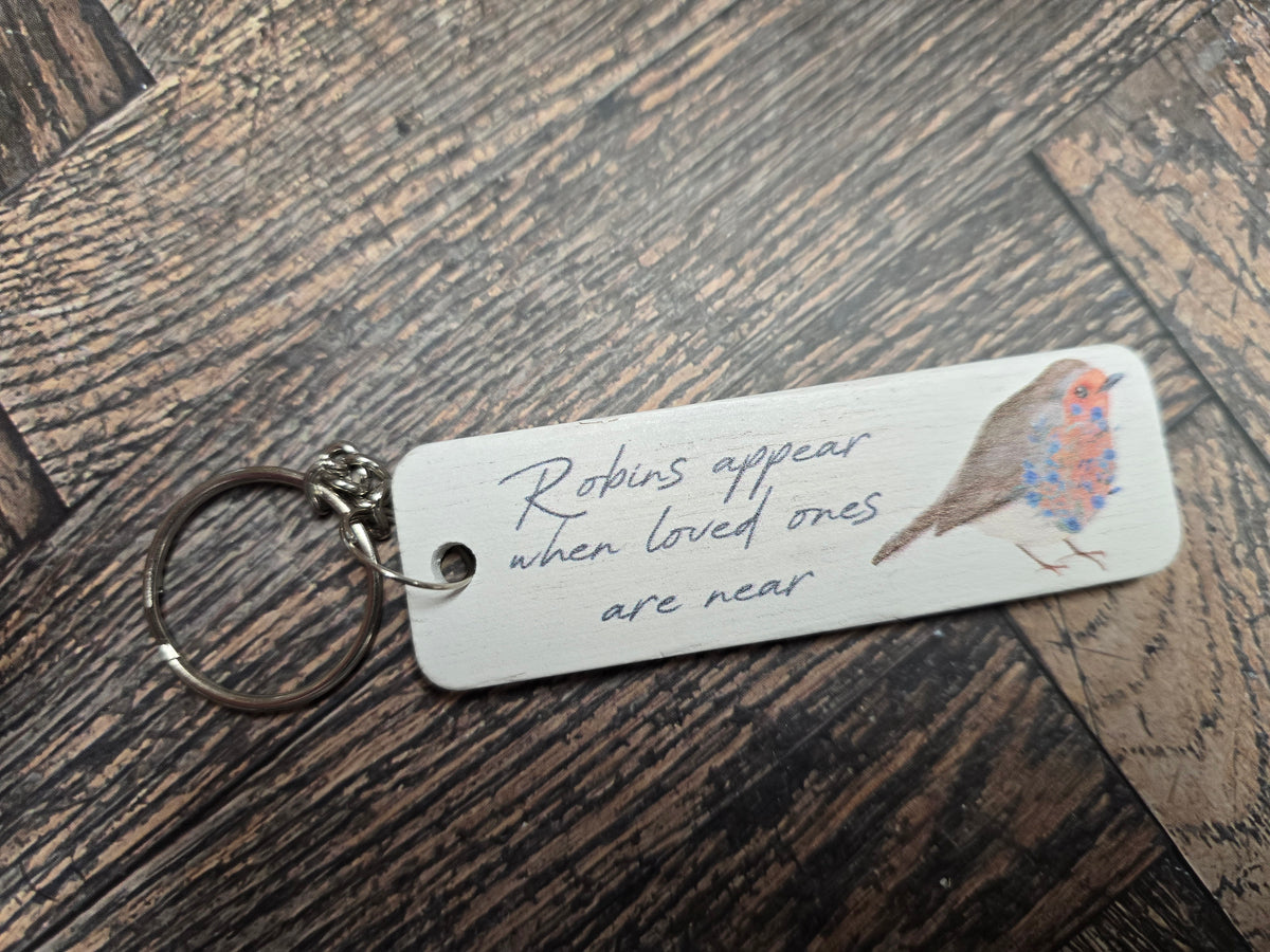 "Robins appear when loved ones are near" Memorial & Bereavement Gift