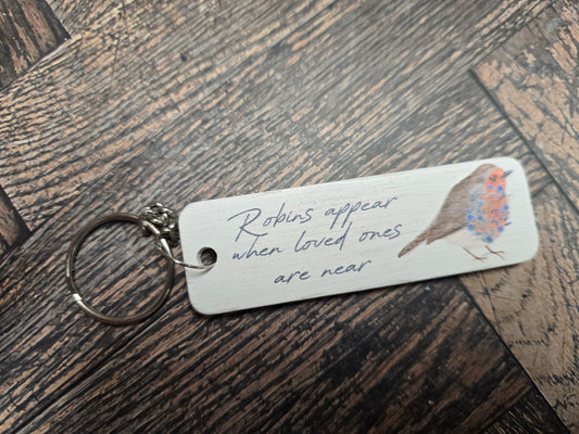 "Robins appear when loved ones are near" Memorial & Bereavement Gift
