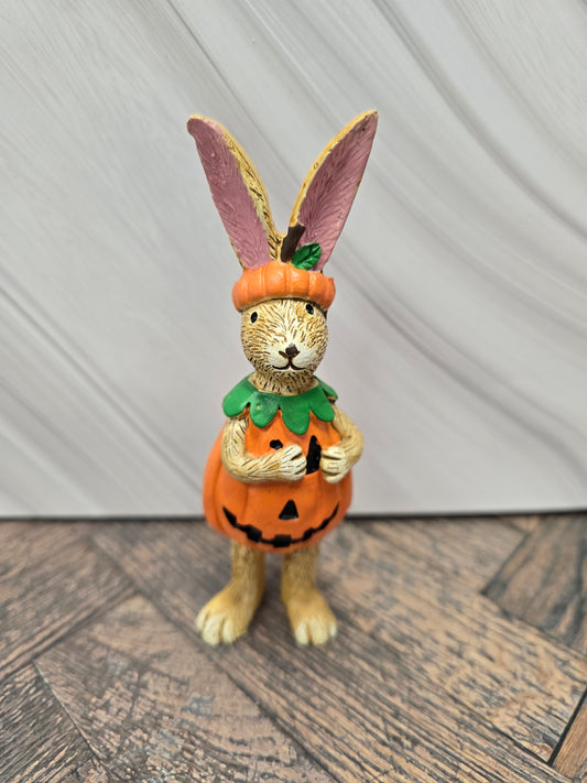 Jasper the Pumpkin Rabbit Halloween Figurine